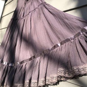 Lapis Full Grey Skirt